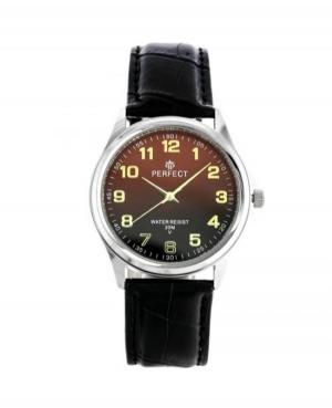 Men Classic Quartz Analog Watch PERFECT C425-S105 Brown Dial 38mm