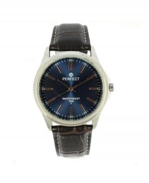 Mężczyźni klasyczny kwarcowy analogowe Zegarek PERFECT C424-S403 Niebieska Dial 36.9mm