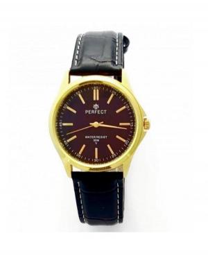 Mężczyźni klasyczny kwarcowy analogowe Zegarek PERFECT C424-G401 Czarny Dial 36.9mm