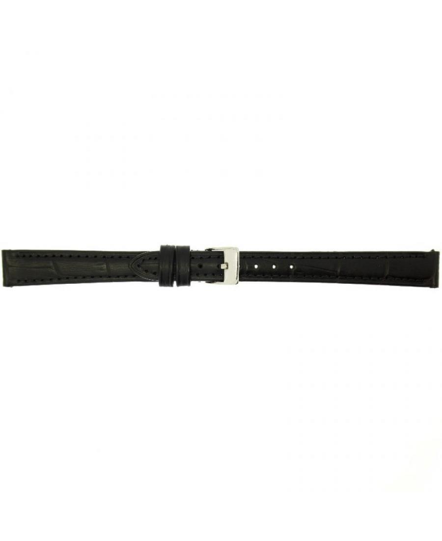 Watch Strap CONDOR Semi-padded Aligator Grain 613R.01.14.W Black 14 mm