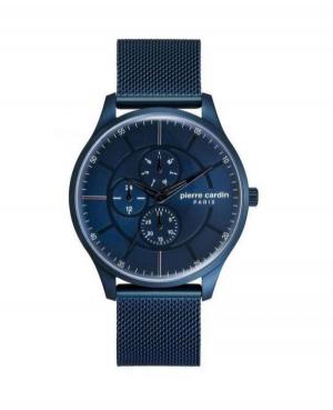 Mężczyźni klasyczny kwarcowy analogowe Zegarek PIERRE CARDIN A.PC902731F02 Niebieska Dial 44mm