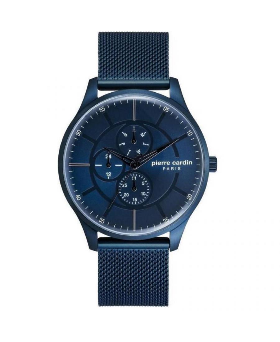 Mężczyźni klasyczny kwarcowy analogowe Zegarek PIERRE CARDIN A.PC902731F02 Niebieska Dial 44mm