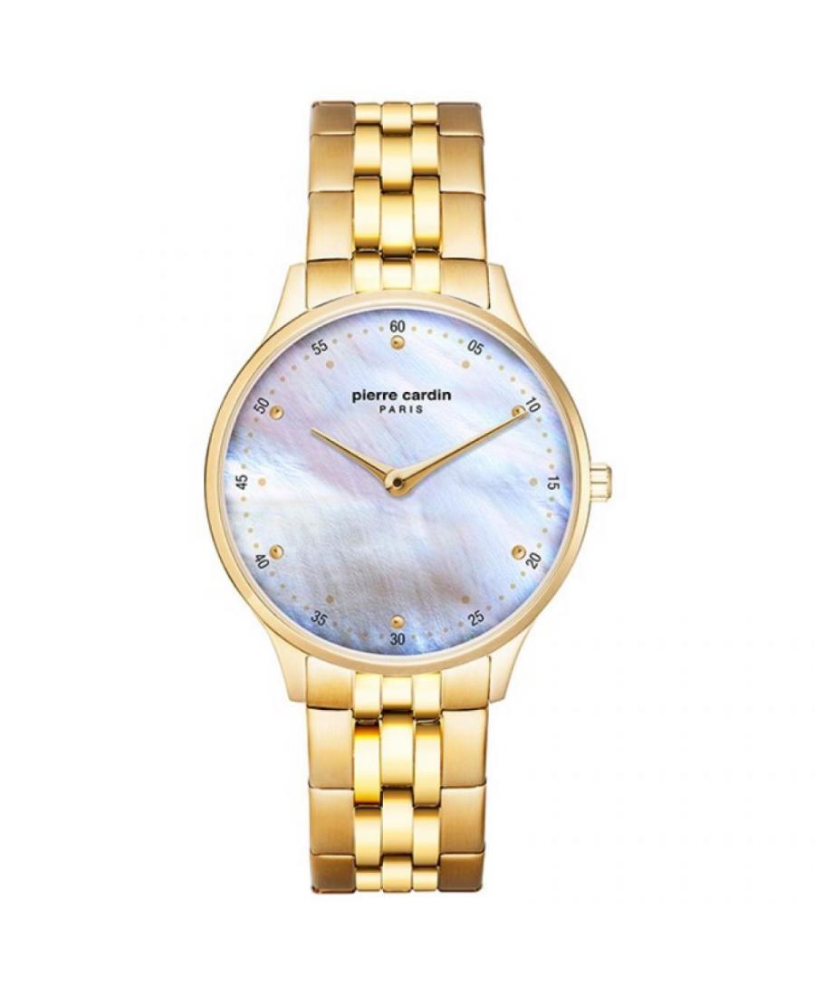 Women Classic Quartz Analog Watch PIERRE CARDIN A.PC902722F208 Mother of Pearl Dial 34mm