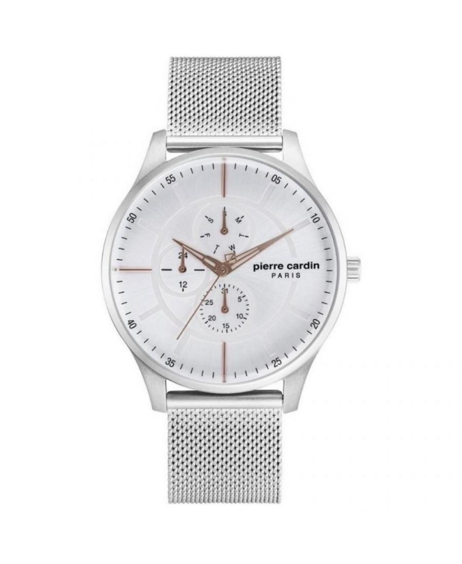 Mężczyźni klasyczny kwarcowy analogowe Zegarek PIERRE CARDIN A.PC902731F01 Biały Dial 44mm