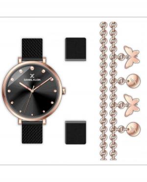 Kobiety Moda kwarcowy analogowe Zegarek DANIEL KLEIN DK.1.13025-5 Czarny Dial 40mm