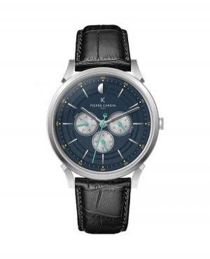 Men Classic Functional Quartz Watch Pierre Cardin CPI.2112 Blue Dial