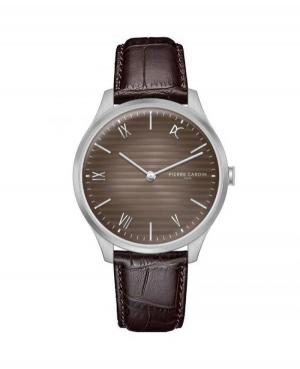 Mężczyźni klasyczny kwarcowy analogowe Zegarek PIERRE CARDIN CBA.4023 Brązowy Dial 42mm