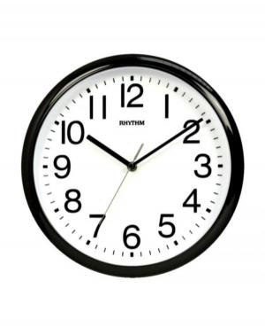 RHYTHM CMG579NR02 Wall clock Plastic czarny Plastik Tworzywo Sztuczne Czarny