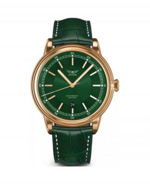 Men Swiss Classic Automatic Watch AVIATOR V.3.32.2.237.4 Green Dial