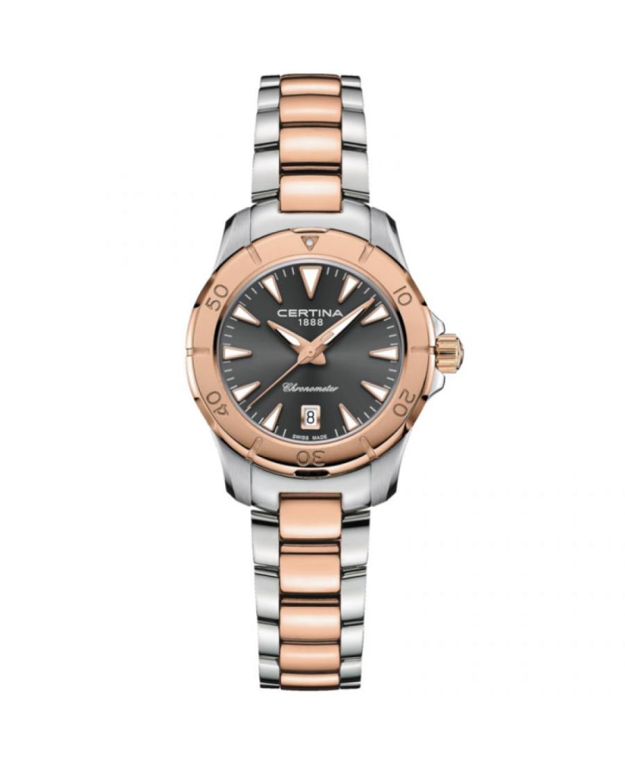 Kobiety klasyczny Diver Szwajcar kwarcowy analogowe Zegarek Chronograf CERTINA C032.951.22.081.00 Czarny Dial 29mm