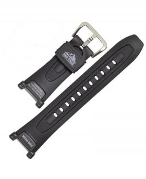 Watch Strap CASIO 10631626 Plastic / Rubber czarny Tworzywo sztuczne/guma Czarny 28 mm