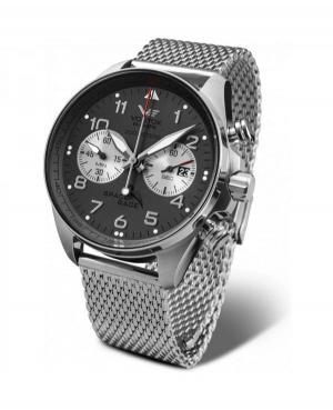 Mężczyźni Diver kwarcowy analogowe Zegarek Chronograf VOSTOK EUROPE 6S21-325A666BR Szary Dial 47mm