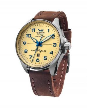Mężczyźni Diver automatyczny analogowe Zegarek VOSTOK EUROPE YN55-325A663Le Żółty Dial 47mm