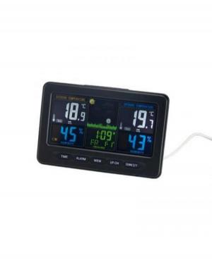 Lexinda EM-D003 weather station clock Plastic czarny Plastik Tworzywo Sztuczne Czarny
