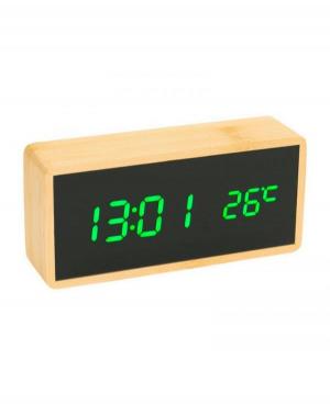Electric LED Alarm Clock Lexinda EC-W011B Wood Beech Drewno Buk