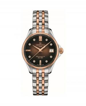 Women Classic Diver Luxury Swiss Automatic Analog Watch CERTINA C032.207.22.296.00 Brown Dial 34.5mm