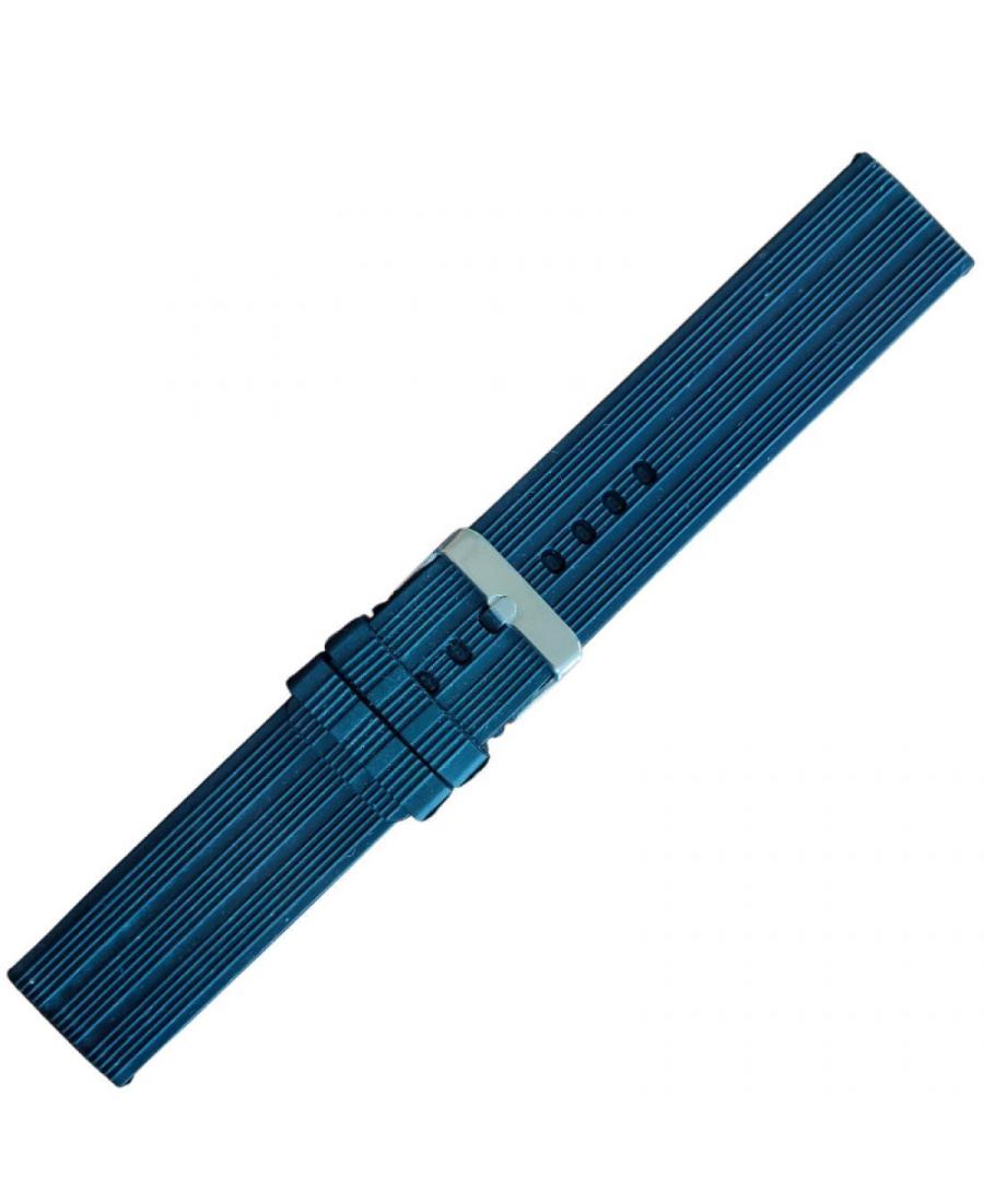 Watch Strap OSIN SL.LEDL151 Silicone Black 24 mm
