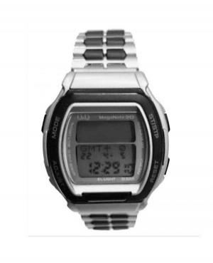 Mężczyźni sportowy Funkcjonalny Japonia kwarcowy cyfrowe Zegarek Timer Q&Q MC33.05 Szary Dial 42mm