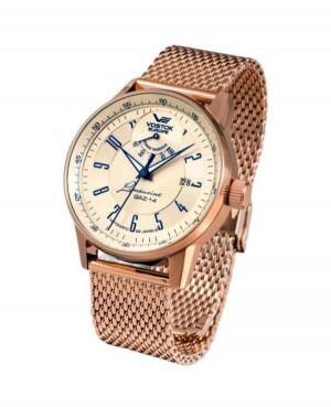 Men Fashion Classic Automatic Watch Vostok Europe YN85-560B519BR Yellow Dial