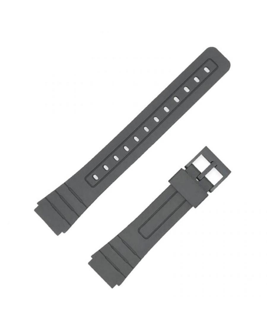 Ремешок для часов Diloy 283P4 Tinka Casio Пластик / Резина Чёрный 21 мм