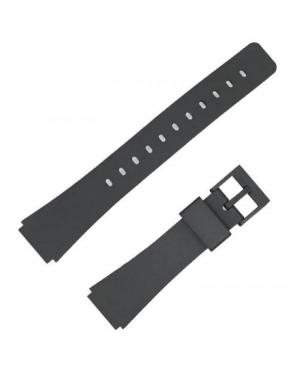 Ремешок для часов Diloy 287R7 Tinka Casio Пластик / Резина Чёрный 21 мм