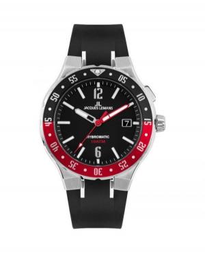 Men Sports Automatic Watch Jacques Lemans 1-2109A Black Dial