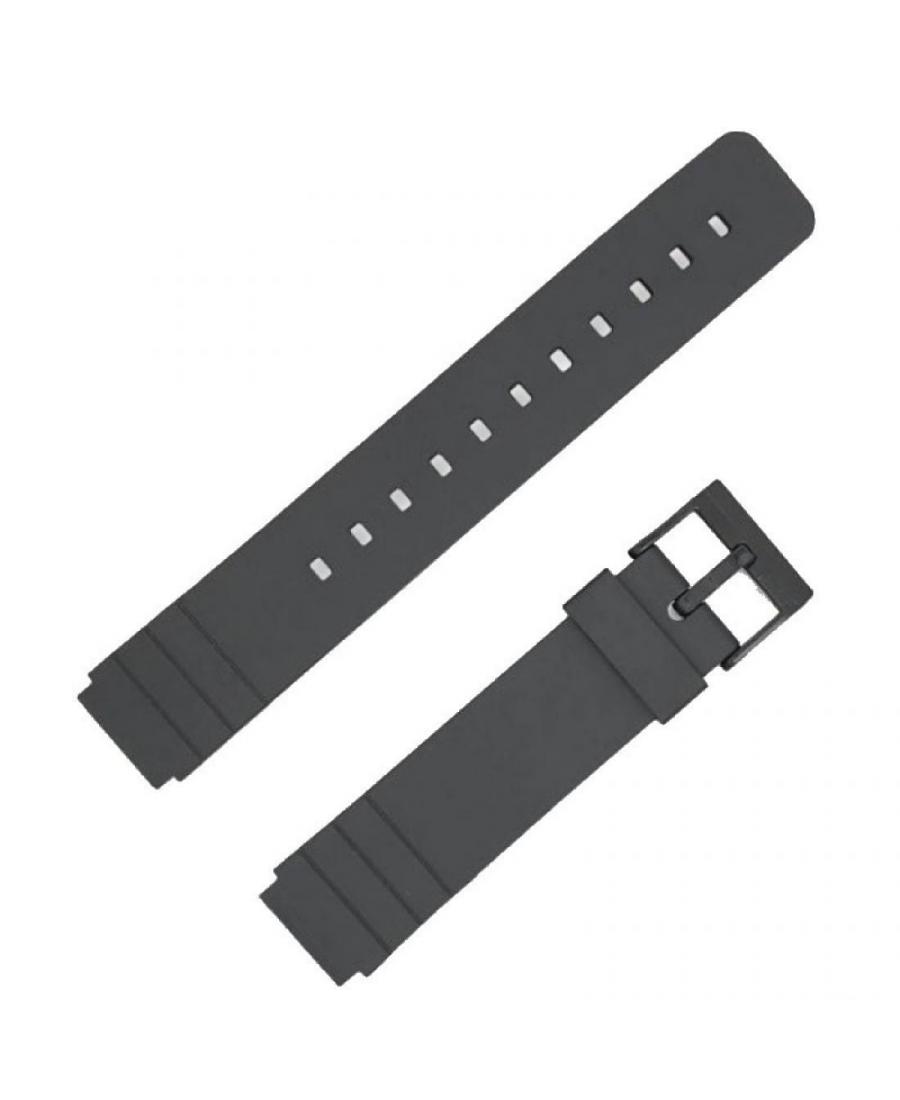 Watch Strap Diloy 260F10 to fit Casio Plastic / Rubber czarny Tworzywo sztuczne/guma Czarny 19 mm
