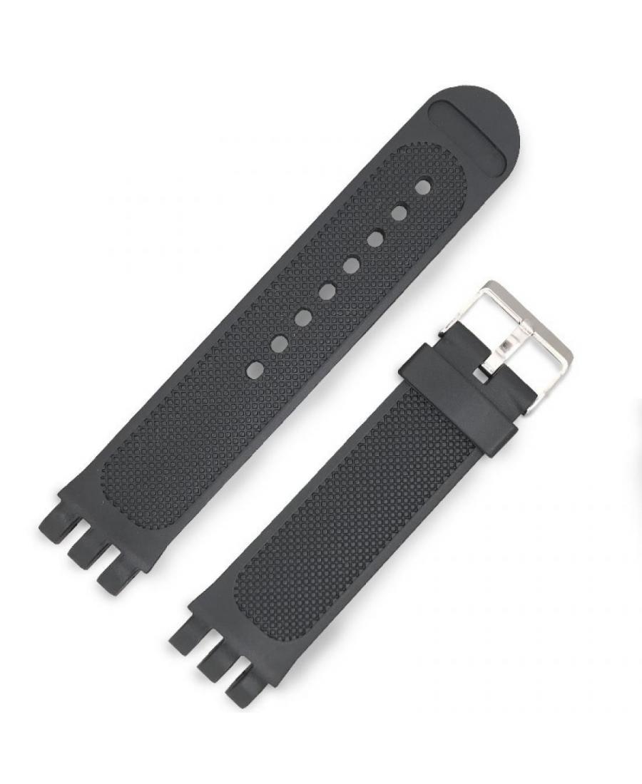 Watch Strap Diloy W9831 to fit Casio Plastic / Rubber czarny Tworzywo sztuczne/guma Czarny 23,5 mm