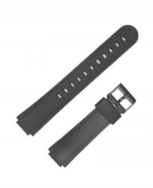 Watch Strap Diloy 280P4 to fit Casio Plastic / Rubber czarny Tworzywo sztuczne/guma Czarny 15 mm