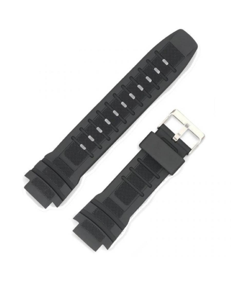 Watch Strap Diloy W2132 to fit Casio Plastic / Rubber czarny Tworzywo sztuczne/guma Czarny 26 mm