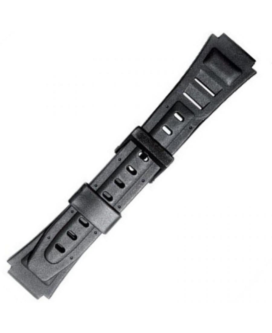 Watch Strap Diloy 317F2 to fit Casio Plastic / Rubber czarny Tworzywo sztuczne/guma Czarny 22 mm