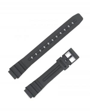 Watch Strap Diloy 183H1 to fit Casio Plastic / Rubber czarny Tworzywo sztuczne/guma Czarny 14 mm