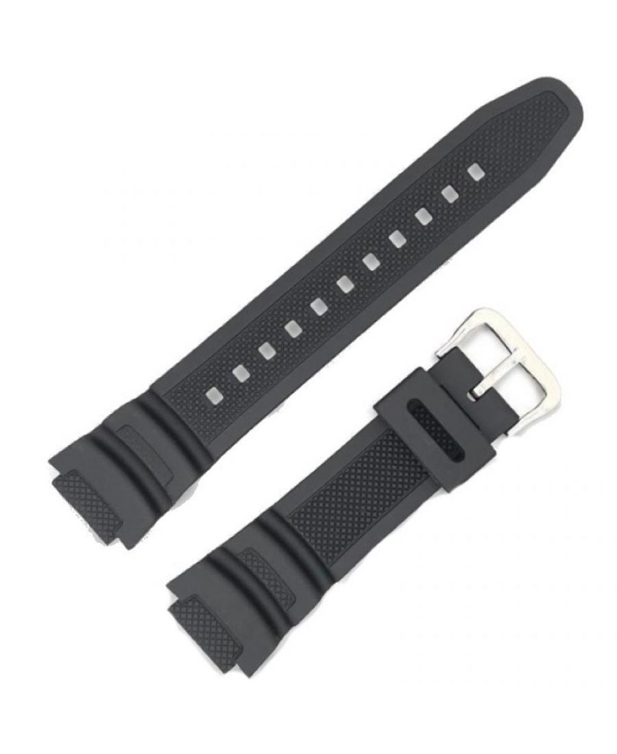 Watch Strap Diloy W2332 to fit Casio Plastic / Rubber czarny Tworzywo sztuczne/guma Czarny 25
