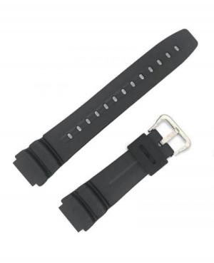 Watch Strap Diloy 338H2A to fit Casio Plastic / Rubber czarny Tworzywo sztuczne/guma Czarny 19 mm
