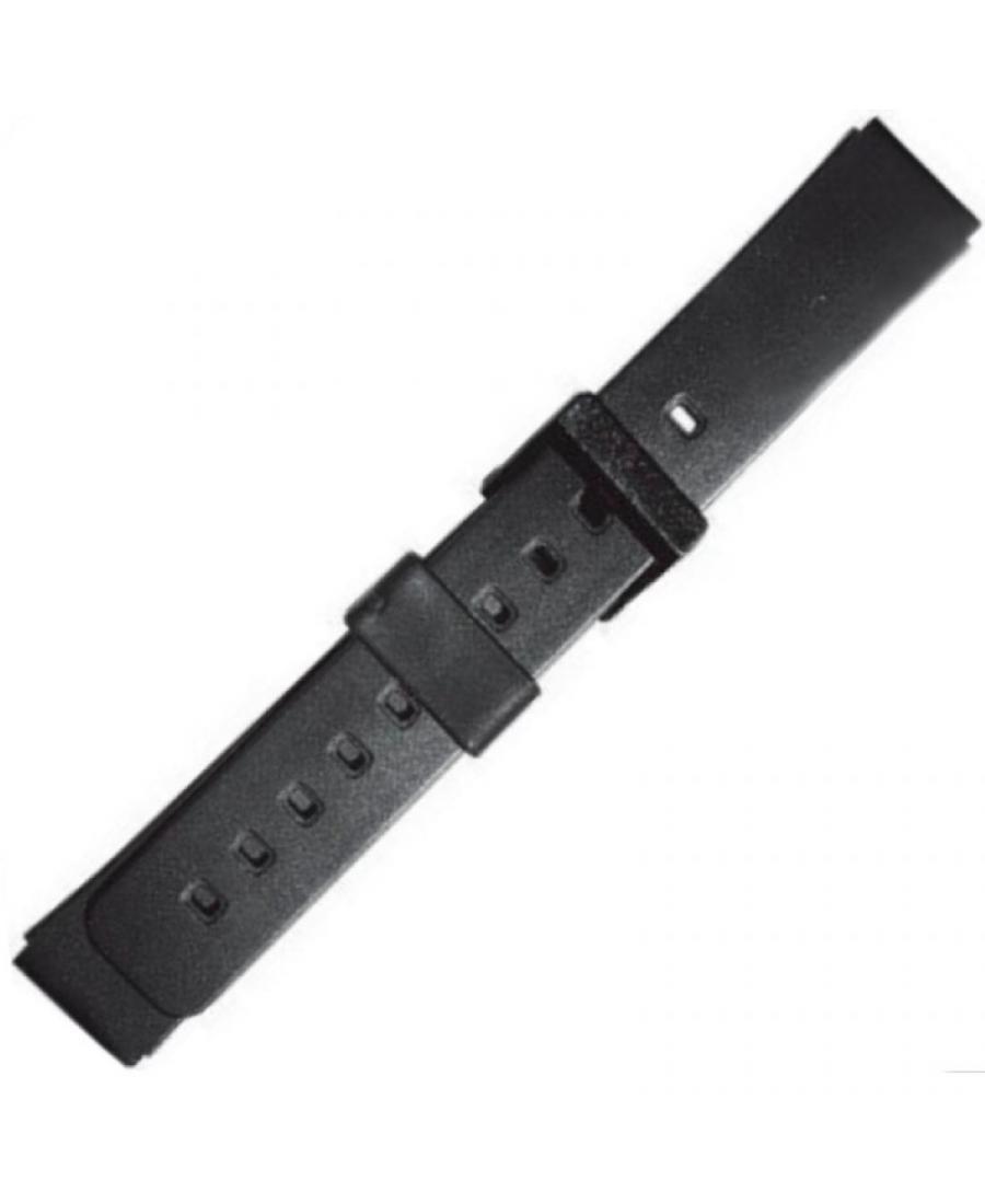 Watch Strap Diloy 206P2 to fit Casio Plastic / Rubber czarny Tworzywo sztuczne/guma Czarny 20 mm