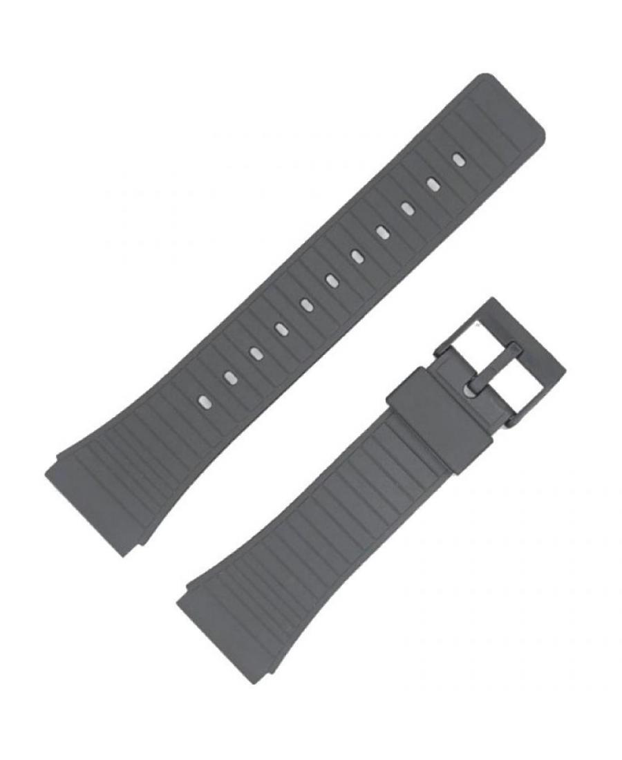 Watch Strap Diloy 213R1 to fit Casio Plastic / Rubber czarny Tworzywo sztuczne/guma Czarny 22 mm