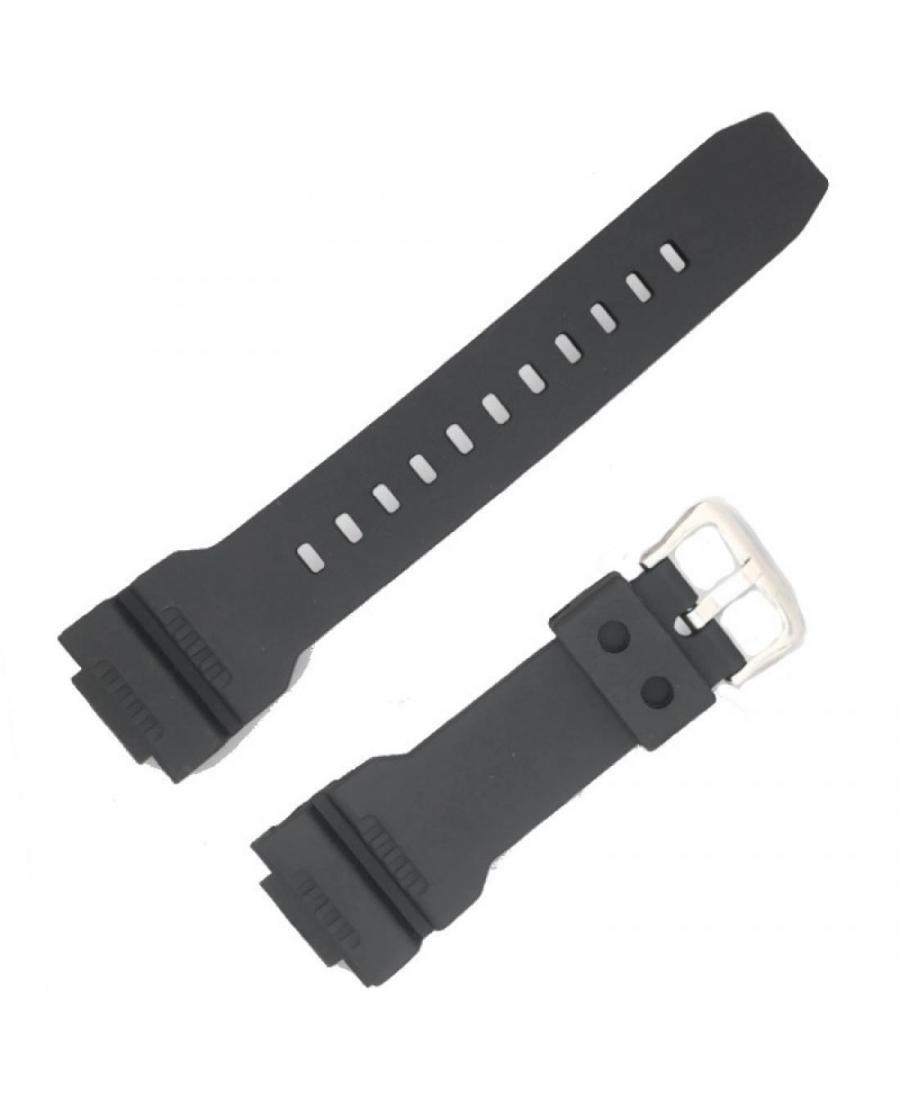 Watch Strap Diloy W1332 to fit Casio Plastic / Rubber czarny Tworzywo sztuczne/guma Czarny 28 mm