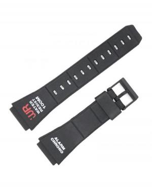 Watch Strap Diloy 238P3D1R to fit Casio Plastic / Rubber czarny Tworzywo sztuczne/guma Czarny 24 mm