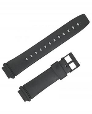 Watch Strap Diloy 364H2 to fit Casio Plastic / Rubber czarny Tworzywo sztuczne/guma Czarny 21 mm