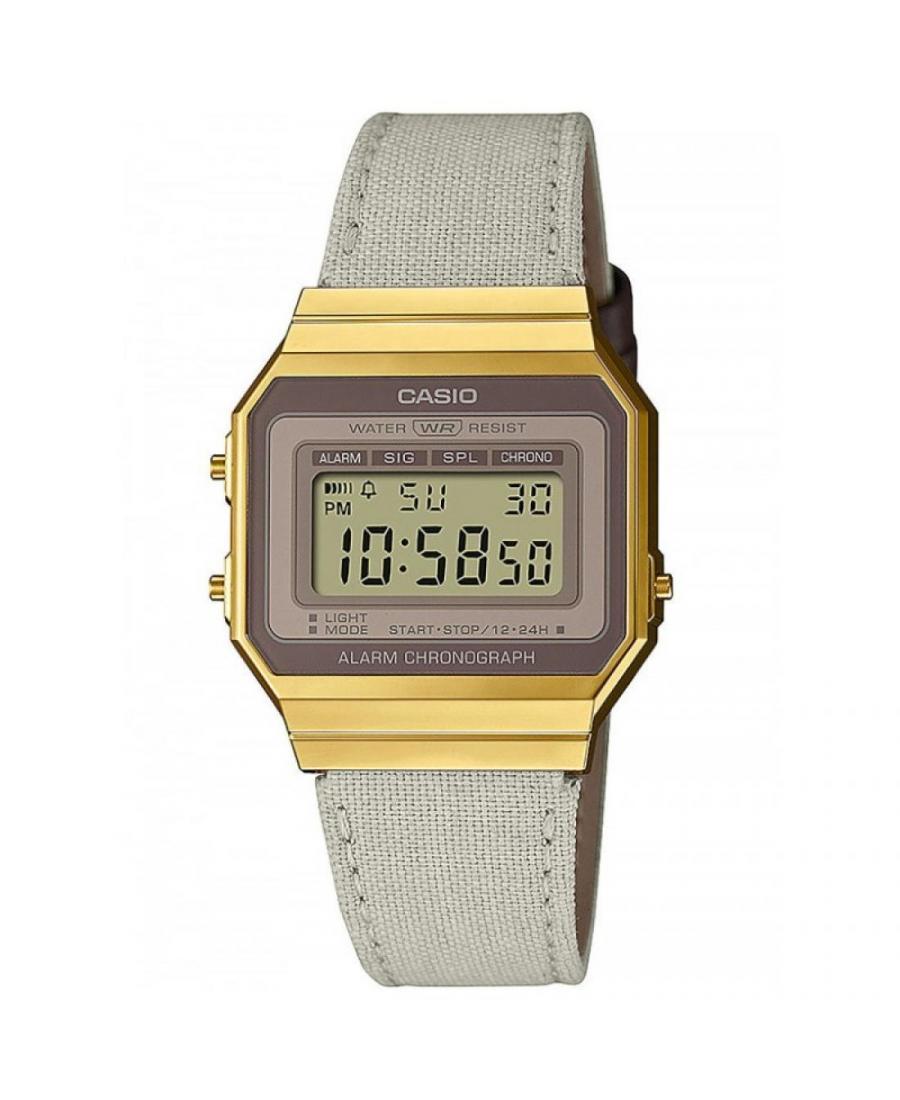 Men Functional Quartz Watch Casio A700WEGL-7AEF Brown Dial