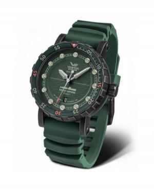 Men Sports Functional Diver Luxury Automatic Analog Watch VOSTOK EUROPE NH35A-571F608 Green Dial 46mm