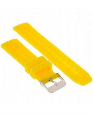 Watch Strap Diloy SBR03.10.20 Silicone Yellow 20 mm