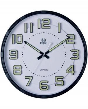 Pearl PW254-1713-11 wall clock Plastic czarny Plastik Tworzywo Sztuczne Czarny