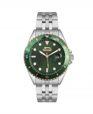 Mężczyźni klasyczny kwarcowy analogowe Zegarek SLAZENGER SL.9.6502.1.03 Zielony Dial 44mm
