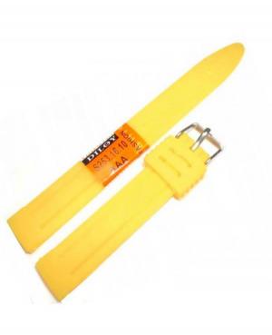 Watch Strap Diloy S253.10.16 Silicone Yellow 16 mm