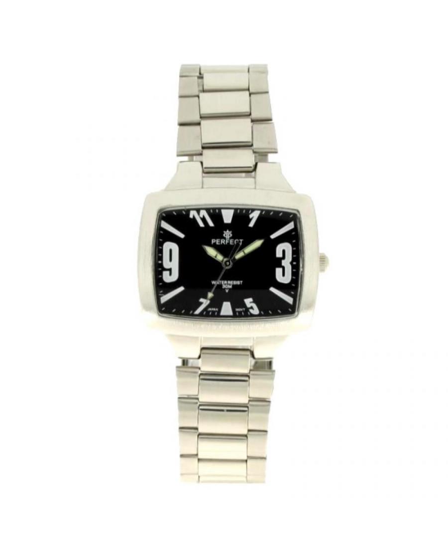 Mężczyźni klasyczny kwarcowy Zegarek PERFECT PRF-K06-081 Czarny Dial 29mm