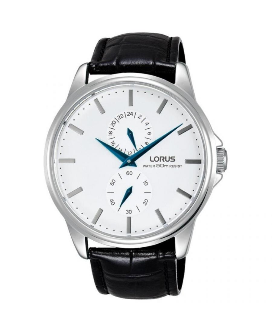 Mężczyźni klasyczny Japonia kwarcowy analogowe Zegarek LORUS R3A19AX-9 Biały Dial 43mm