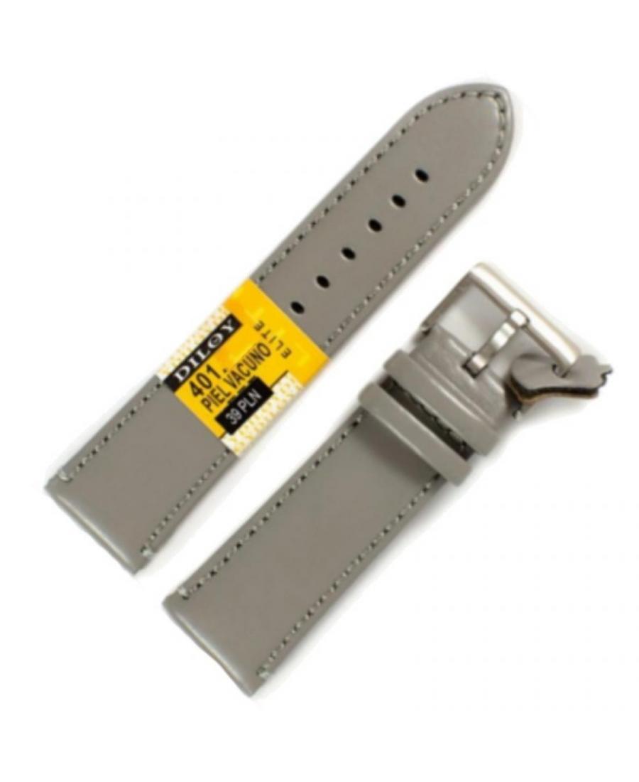Watch Strap Diloy 401.24.7 Gray 24 mm