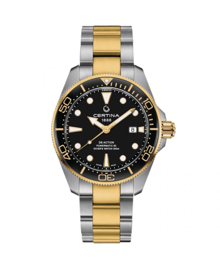 Mężczyźni Diver Luxury Szwajcar automatyczny analogowe Zegarek CERTINA C032.607.22.051.00 Czarny Dial 43mm