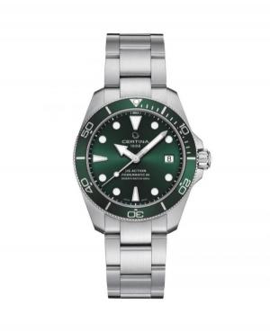 Мужские Diver Luxury Швейцарские Automatic Аналоговый Часы CERTINA C032.807.11.091.00 Зелёный Dial 38mm